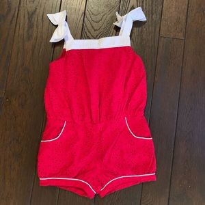 Janie and Jack Romper Size 3T W Matching Headband
